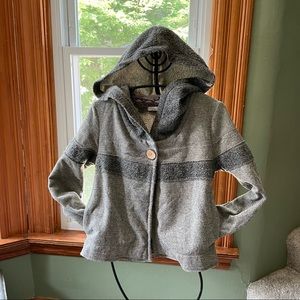 PrAna Breathe single button fleece lined jacket hoodie | size medium